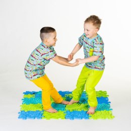 WOOPIE Mata Sensoryczna Ortopedyczna Puzzle 11 el. - Kolor Niebieski/Zielony Woopie