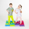 WOOPIE Mata Sensoryczna Ortopedyczna Puzzle 11 el. - Kolor Różowy/Fioletowy Woopie