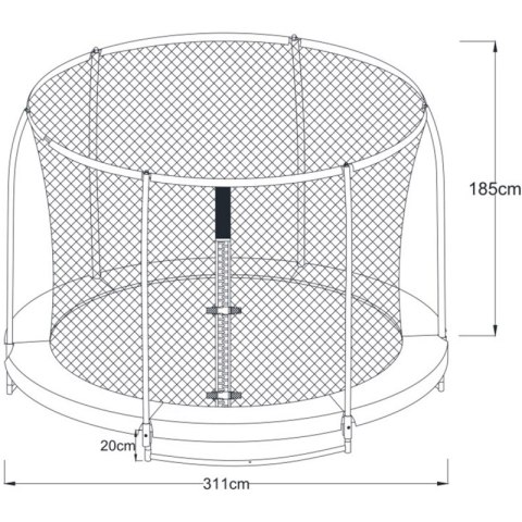 Axi Trampolina Bostonn 305 cm + Siatka AXI Axi Trampolina Bostonn 305 cm + Siatka AXI