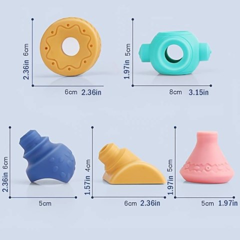 WOOPIE Klocki Sensoryczne Konstrukcyjne Układanka do Ściskania Wody 13 el. Woopie WOOPIE Klocki Sensoryczne Konstrukcyjne Układanka do Ściskania Wody 13 el. Woopie