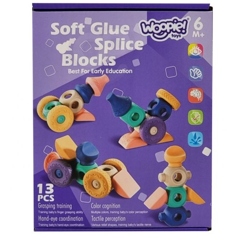 WOOPIE Klocki Sensoryczne Konstrukcyjne Układanka do Ściskania Wody 13 el. Woopie WOOPIE Klocki Sensoryczne Konstrukcyjne Układanka do Ściskania Wody 13 el. Woopie