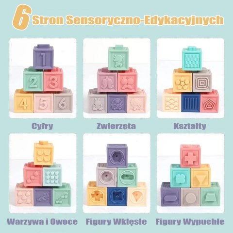 WOOPIE Klocki Sensoryczne Układanka do Ściskania Wody Dźwięk Nauka Liczenia 23 el. Woopie WOOPIE Klocki Sensoryczne Układanka do Ściskania Wody Dźwięk Nauka Liczenia 23 el. Woopie