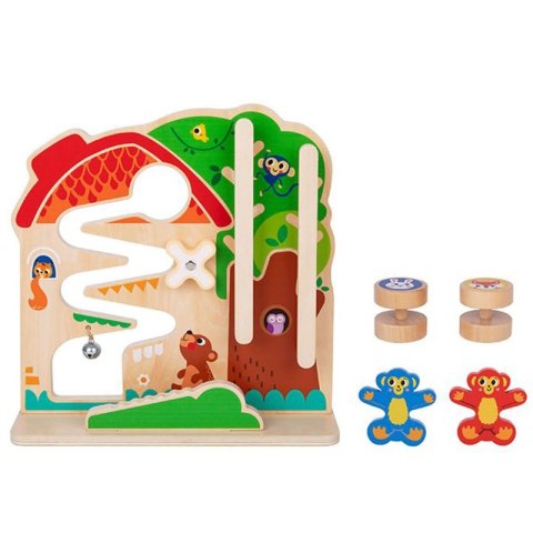 TOOKY TOY Drewniana Tablica Manipulacyjna Montessori Tooky Toy