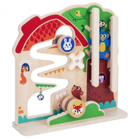 TOOKY TOY Drewniana Tablica Manipulacyjna Montessori Tooky Toy