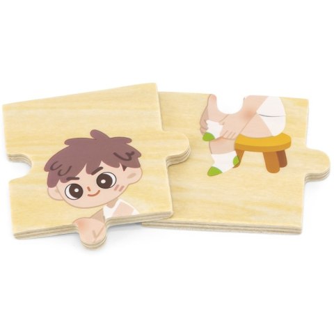 VIGA Drewniana Układanka Edukacyjna Dzieci Ubieranie Puzzle Viga Toys VIGA Drewniana Układanka Edukacyjna Dzieci Ubieranie Puzzle Viga Toys