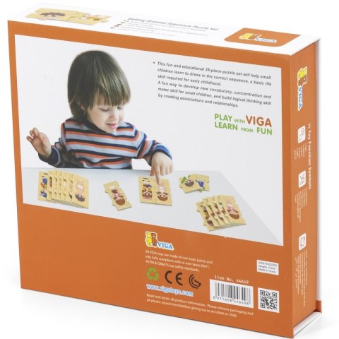 VIGA Drewniana Układanka Edukacyjna Dzieci Ubieranie Puzzle Viga Toys VIGA Drewniana Układanka Edukacyjna Dzieci Ubieranie Puzzle Viga Toys