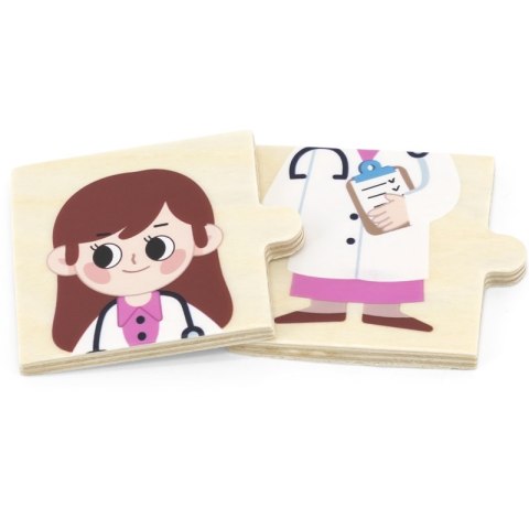VIGA Drewniane Puzzle Układanka Dopasowanie Zawodów Viga Toys VIGA Drewniane Puzzle Układanka Dopasowanie Zawodów Viga Toys