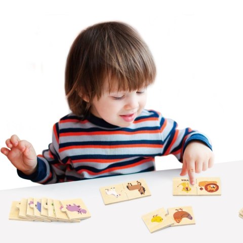 VIGA Drewniane Puzzle Układanka Zwierzątka Małe i Duże Viga Toys VIGA Drewniane Puzzle Układanka Zwierzątka Małe i Duże Viga Toys