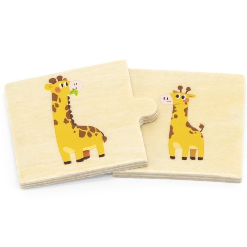 VIGA Drewniane Puzzle Układanka Zwierzątka Małe i Duże Viga Toys VIGA Drewniane Puzzle Układanka Zwierzątka Małe i Duże Viga Toys