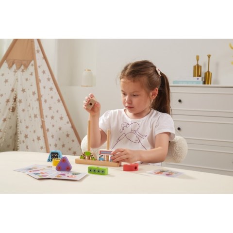 VIGA Układanka Piramidka Roboty + Wzory 8 el. Viga Toys VIGA Układanka Piramidka Roboty + Wzory 8 el. Viga Toys