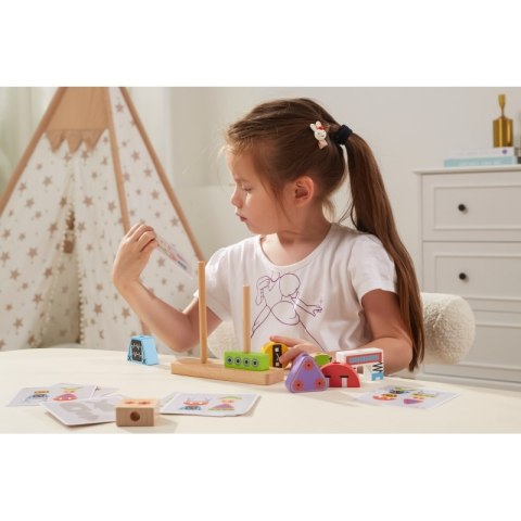VIGA Układanka Piramidka Roboty + Wzory 8 el. Viga Toys VIGA Układanka Piramidka Roboty + Wzory 8 el. Viga Toys