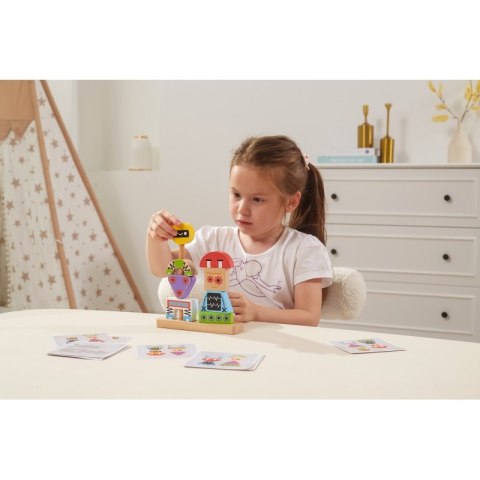 VIGA Układanka Piramidka Roboty + Wzory 8 el. Viga Toys VIGA Układanka Piramidka Roboty + Wzory 8 el. Viga Toys