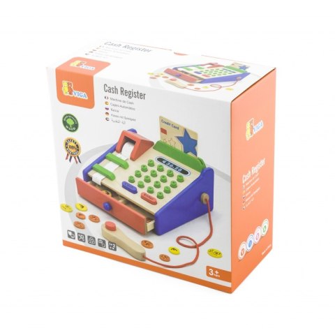 Drewniana Kasa sklepowa z akcesoriami Skaner Viga Toys Viga Toys Drewniana Kasa sklepowa z akcesoriami Skaner Viga Toys Viga Toys