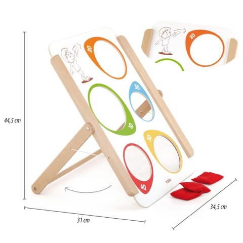 Viga Drewniana Gra Zręcznościowa Rzut Do Celu Viga Toys