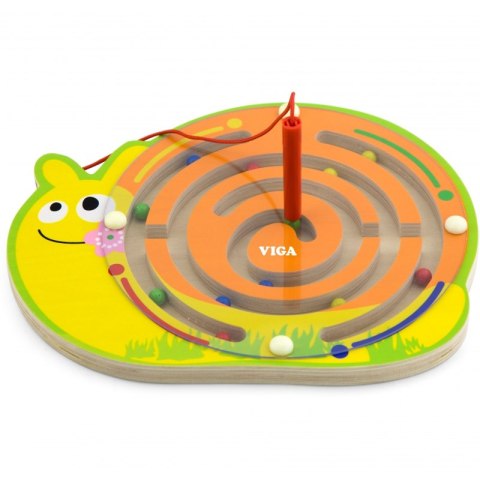 Viga Labirynt Magnetyczny Drewniana gra Śimak Viga Toys Viga Labirynt Magnetyczny Drewniana gra Śimak Viga Toys