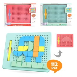 WOOPIE Układanka Magnetyczna Konstrukcyjna Tablica 112 el. Woopie