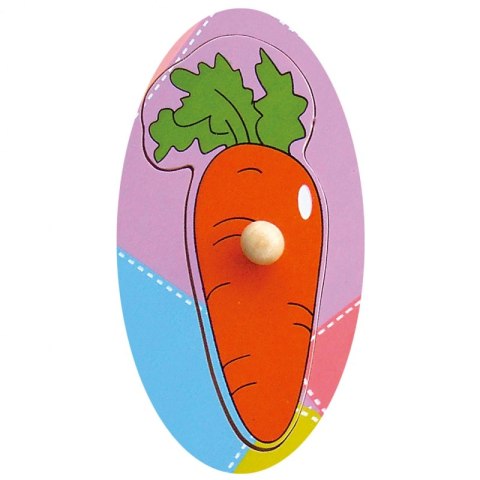 Drewniane Puzzle Warzywa Układanka Niespodzianka Viga Toys Viga Toys