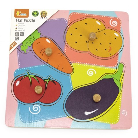 Drewniane Puzzle Warzywa Układanka Niespodzianka Viga Toys Viga Toys