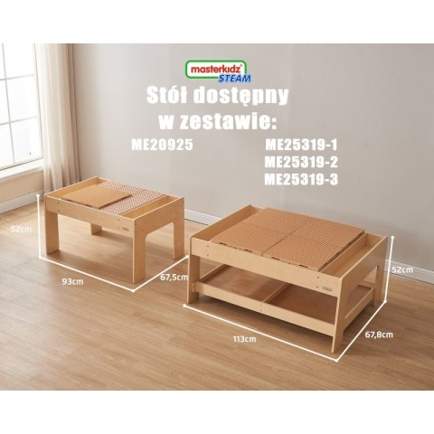 MASTERKIDZ Drewniany Stół Edukacyjny + AKCESORIA STEM WALL + 359 el. Masterkidz MASTERKIDZ Drewniany Stół Edukacyjny + AKCESORIA STEM WALL + 359 el. Masterkidz