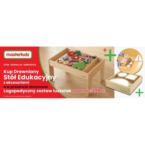 MASTERKIDZ Drewniany Stół Edukacyjny Stolik Top STEM WALL Masterkidz MASTERKIDZ Drewniany Stół Edukacyjny Stolik Top STEM WALL Masterkidz
