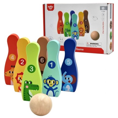 TOOKY TOY Drewniane Kręgle dla Dzieci 6 szt. + Piłka Tooky Toy TOOKY TOY Drewniane Kręgle dla Dzieci 6 szt. + Piłka Tooky Toy