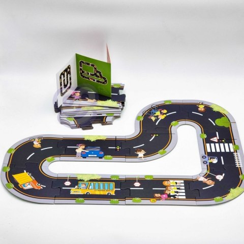 TOOKY TOY Puzzle dla Dzieci Autostrada Makieta 21 el. Tooky Toy TOOKY TOY Puzzle dla Dzieci Autostrada Makieta 21 el. Tooky Toy