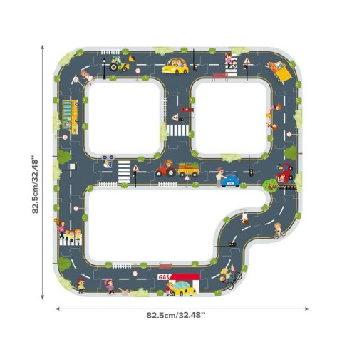 TOOKY TOY Puzzle dla Dzieci Autostrada Makieta 21 el. Tooky Toy TOOKY TOY Puzzle dla Dzieci Autostrada Makieta 21 el. Tooky Toy