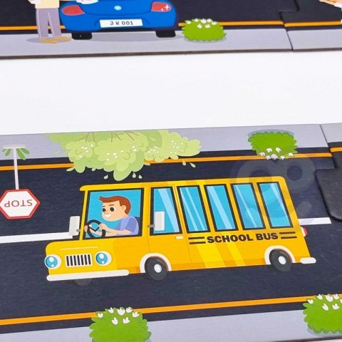 TOOKY TOY Puzzle dla Dzieci Autostrada Makieta 21 el. Tooky Toy TOOKY TOY Puzzle dla Dzieci Autostrada Makieta 21 el. Tooky Toy