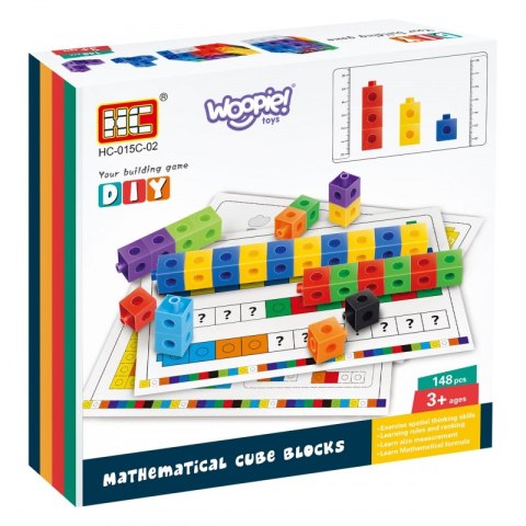 WOOPIE Klocki Konstrukcyjne Edukacyjne Sześciany + Wzory Woopie