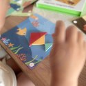 TOOKY TOY Puzzle Tangram Układanka dla Dzieci Nauka Kształtów Figury Kształty 18el. Tooky Toy