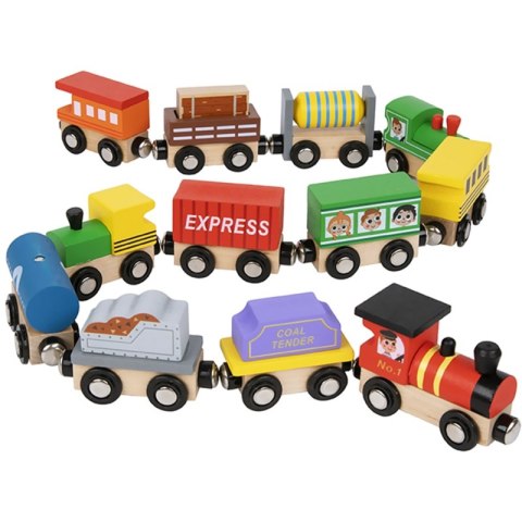 Tooky Toy Drewniane Pojazdy Wagoniki na Magnes Tooky Toy Tooky Toy Drewniane Pojazdy Wagoniki na Magnes Tooky Toy