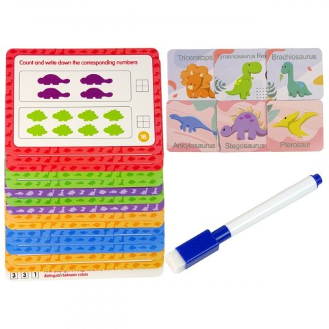 WOOPIE Zestaw Edukacyjny Nauka Liczenia Sortowanie Dinozaury 95 el. Woopie
