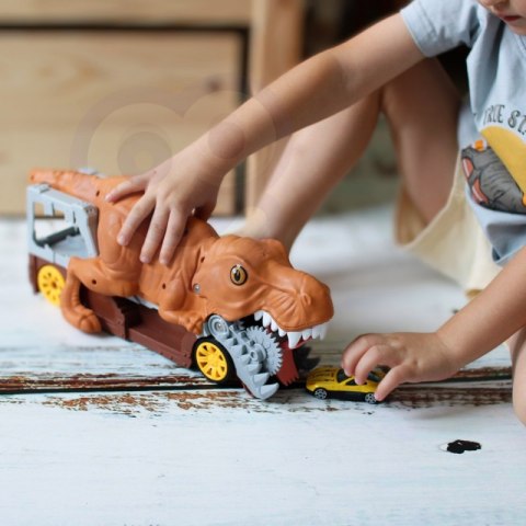 WOOPIE Dinozaur Wyrzutnia Samochodów + Auto 1szt. Woopie WOOPIE Dinozaur Wyrzutnia Samochodów + Auto 1szt. Woopie