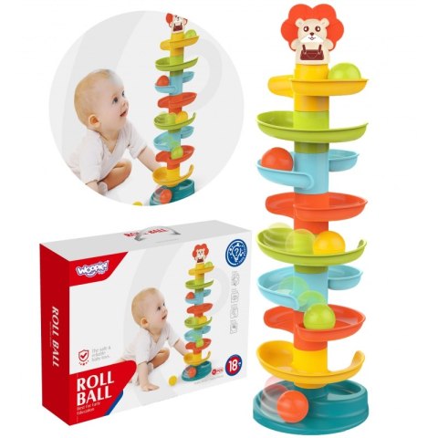WOOPIE Kulodrom Tor Kulkowy Zestaw Spirala + 6 Kulek Woopie WOOPIE Kulodrom Tor Kulkowy Zestaw Spirala + 6 Kulek Woopie
