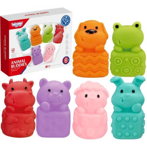 WOOPIE Zwierzątka Sensoryczne Miękkie Zestaw 6 szt Woopie WOOPIE Zwierzątka Sensoryczne Miękkie Zestaw 6 szt Woopie