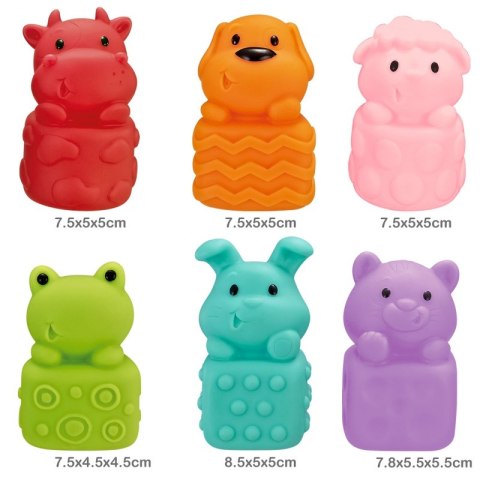 WOOPIE Zwierzątka Sensoryczne Miękkie Zestaw 6 szt Woopie WOOPIE Zwierzątka Sensoryczne Miękkie Zestaw 6 szt Woopie