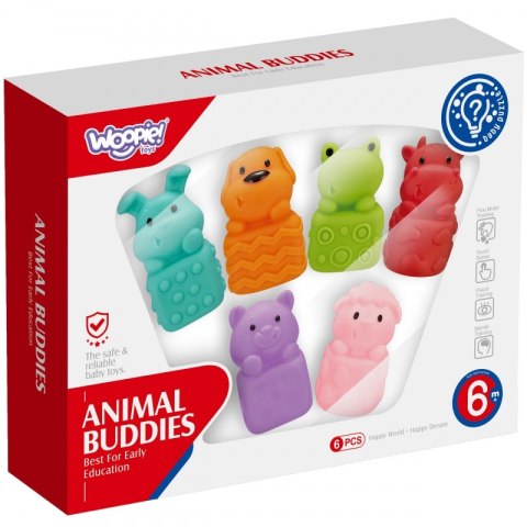 WOOPIE Zwierzątka Sensoryczne Miękkie Zestaw 6 szt Woopie WOOPIE Zwierzątka Sensoryczne Miękkie Zestaw 6 szt Woopie