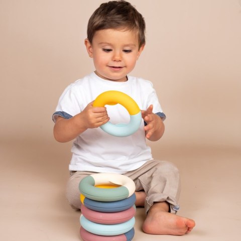 Smoby Little Krążki Edukacyjne Układanka Kółka dla Dzieci 12 elementów Smoby