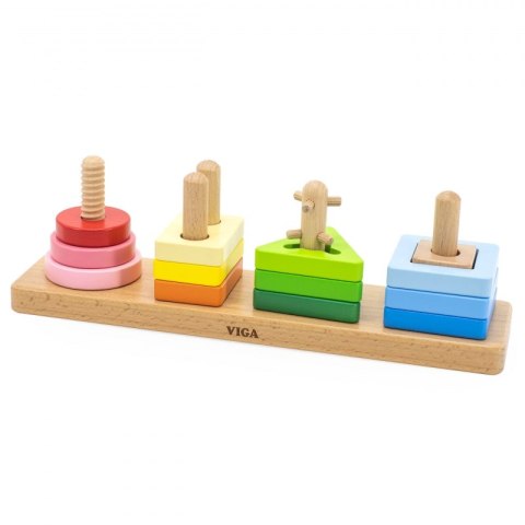 VIGA Drewniany Geometryczny Sorter Labirynt Viga Toys VIGA Drewniany Geometryczny Sorter Labirynt Viga Toys