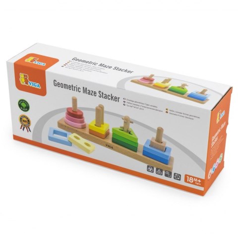 VIGA Drewniany Geometryczny Sorter Labirynt Viga Toys VIGA Drewniany Geometryczny Sorter Labirynt Viga Toys