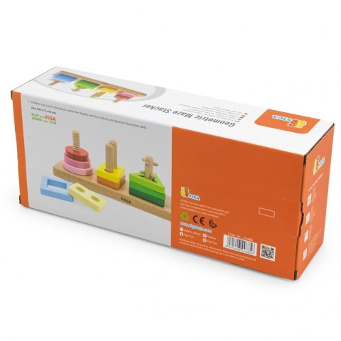 VIGA Drewniany Geometryczny Sorter Labirynt Viga Toys VIGA Drewniany Geometryczny Sorter Labirynt Viga Toys