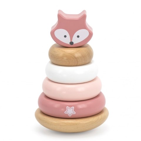 VIGA PolarB Drewniana Piramidka Edukacyjna - Lisek Viga Toys VIGA PolarB Drewniana Piramidka Edukacyjna - Lisek Viga Toys