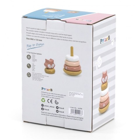 VIGA PolarB Drewniana Piramidka Edukacyjna - Lisek Viga Toys VIGA PolarB Drewniana Piramidka Edukacyjna - Lisek Viga Toys