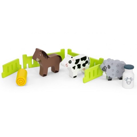VIGA Traktor Drewniany Zwięrzatka Farma Zagroda Viga Toys VIGA Traktor Drewniany Zwięrzatka Farma Zagroda Viga Toys