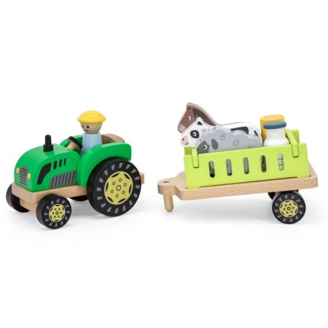 VIGA Traktor Drewniany Zwięrzatka Farma Zagroda Viga Toys VIGA Traktor Drewniany Zwięrzatka Farma Zagroda Viga Toys