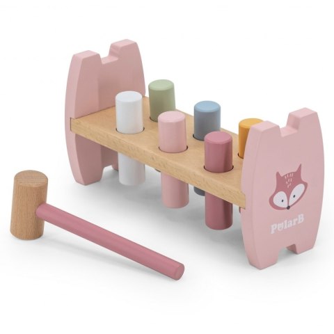Viga PolarB Drewniana Przebijanka Wbijanka z Młoteczkiem Lisek Montessori Viga Toys Viga PolarB Drewniana Przebijanka Wbijanka z Młoteczkiem Lisek Montessori Viga Toys