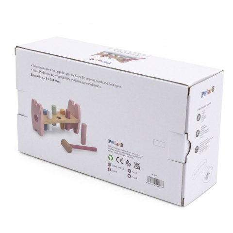 Viga PolarB Drewniana Przebijanka Wbijanka z Młoteczkiem Lisek Montessori Viga Toys Viga PolarB Drewniana Przebijanka Wbijanka z Młoteczkiem Lisek Montessori Viga Toys