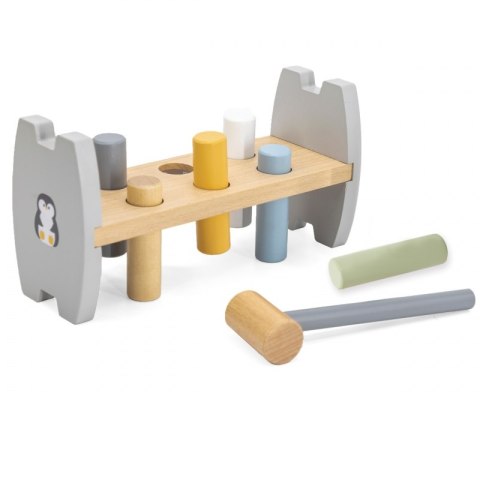 Viga PolarB Drewniana Przebijanka Wbijanka z Młoteczkiem Pingwinek Montessori Viga Toys Viga PolarB Drewniana Przebijanka Wbijanka z Młoteczkiem Pingwinek Montessori Viga Toys