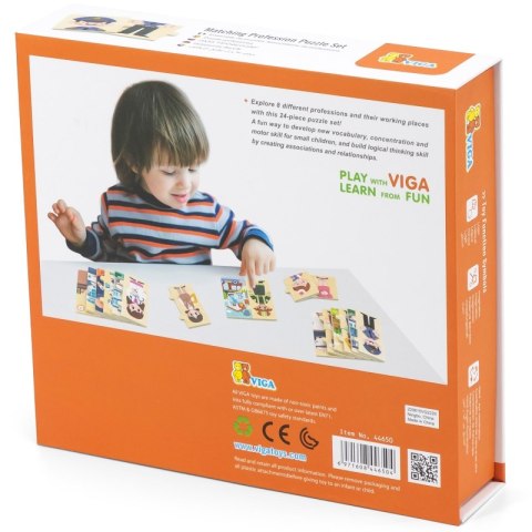 VIGA Drewniane Puzzle Układanka Dopasowanie Zawodów Viga Toys VIGA Drewniane Puzzle Układanka Dopasowanie Zawodów Viga Toys