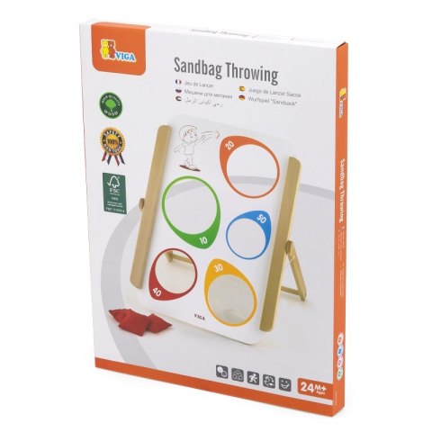 Viga Drewniana Gra Zręcznościowa Rzut Do Celu Viga Toys